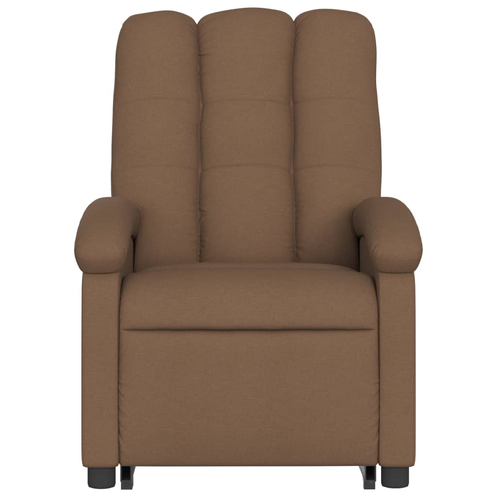 Electric Recliner Chair, brown, fabric