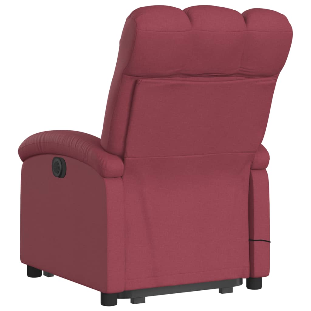 Standing electric massage chair, wine, fabric