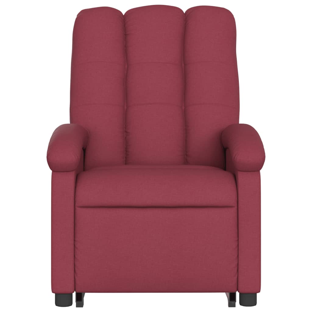 Standing electric massage chair, wine, fabric