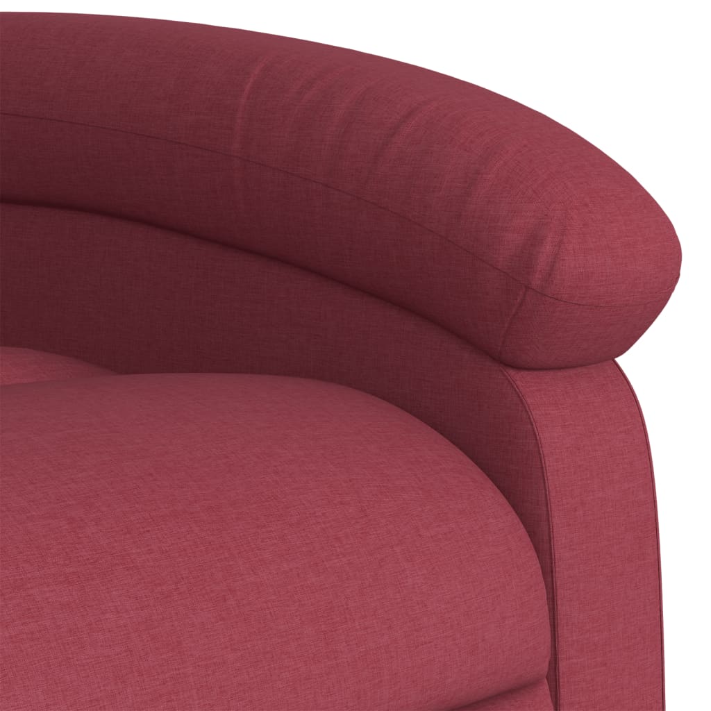 Standing electric massage chair, wine, fabric