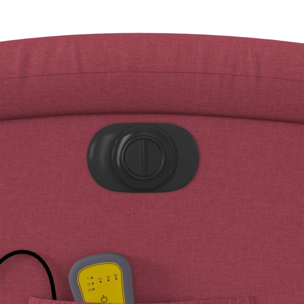 Standing electric massage chair, wine, fabric