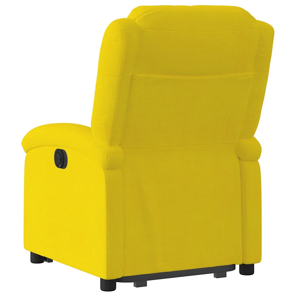 Recliner, yellow, velvet