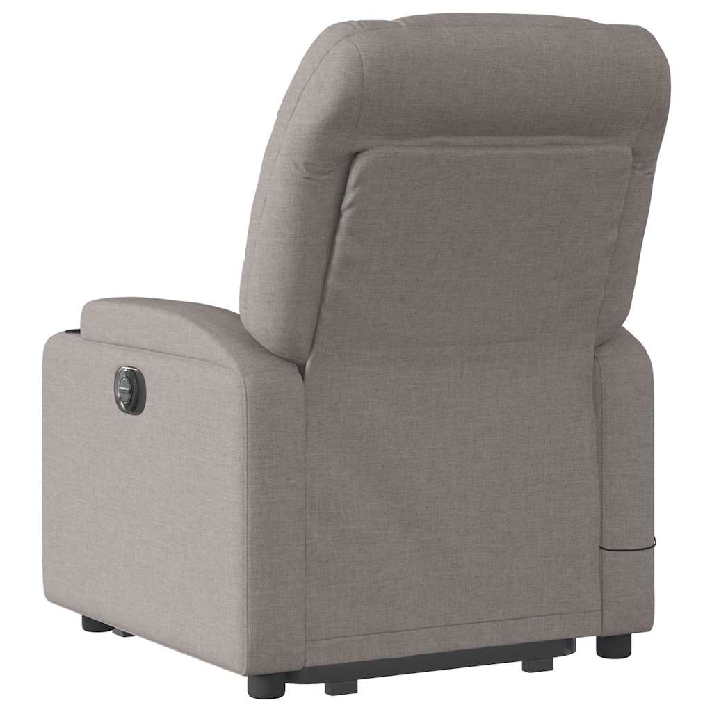 Paceļams elektriskais masāžas krēsls, taupe, audums