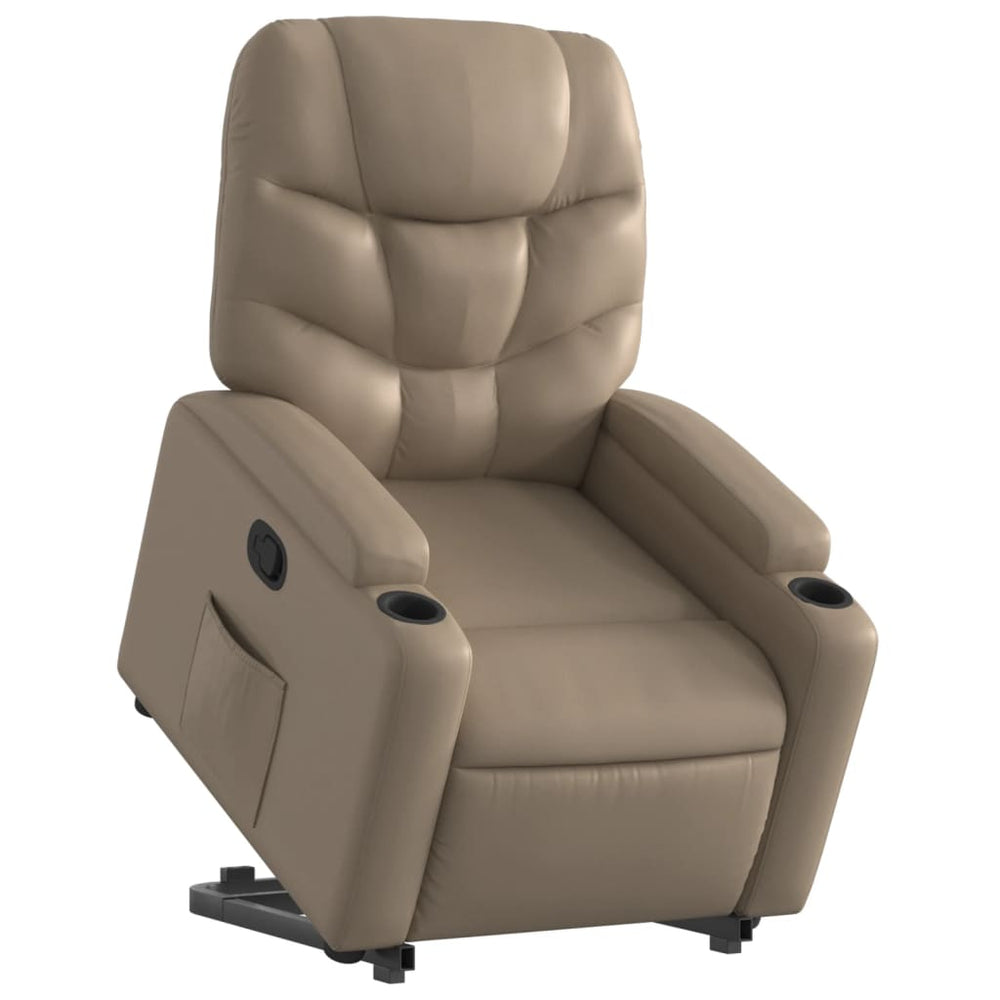 Lift Recliner, cappuccino, faux leather