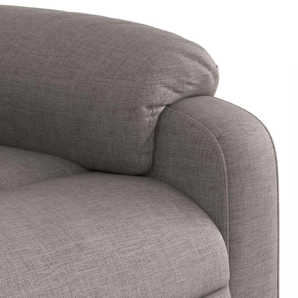 Elektrisks atgāžams masāžas krēsls, taupe krāsā, audums