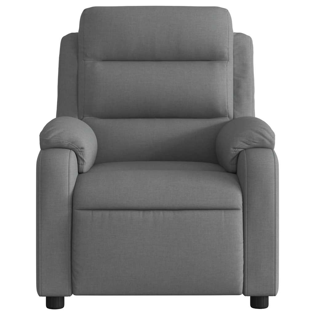 Electric massage chair, dark grey, fabric