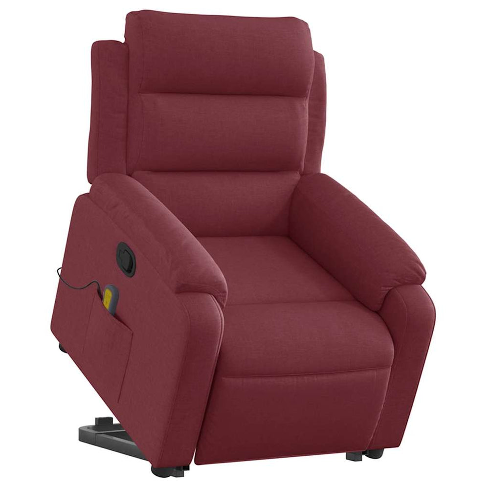 Standing reclining massage chair, wine, fabric