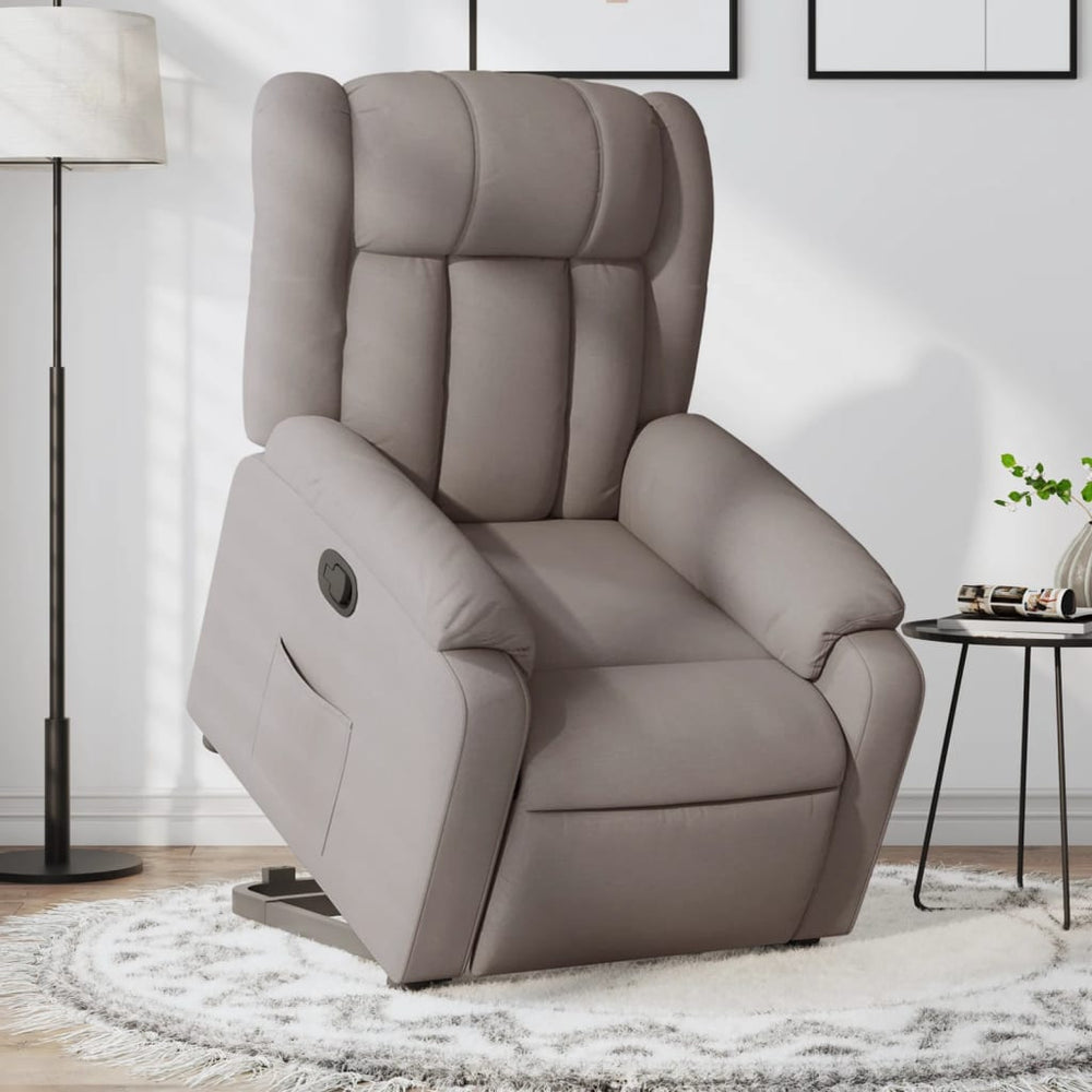 Lift Recliner, taupe, fabric