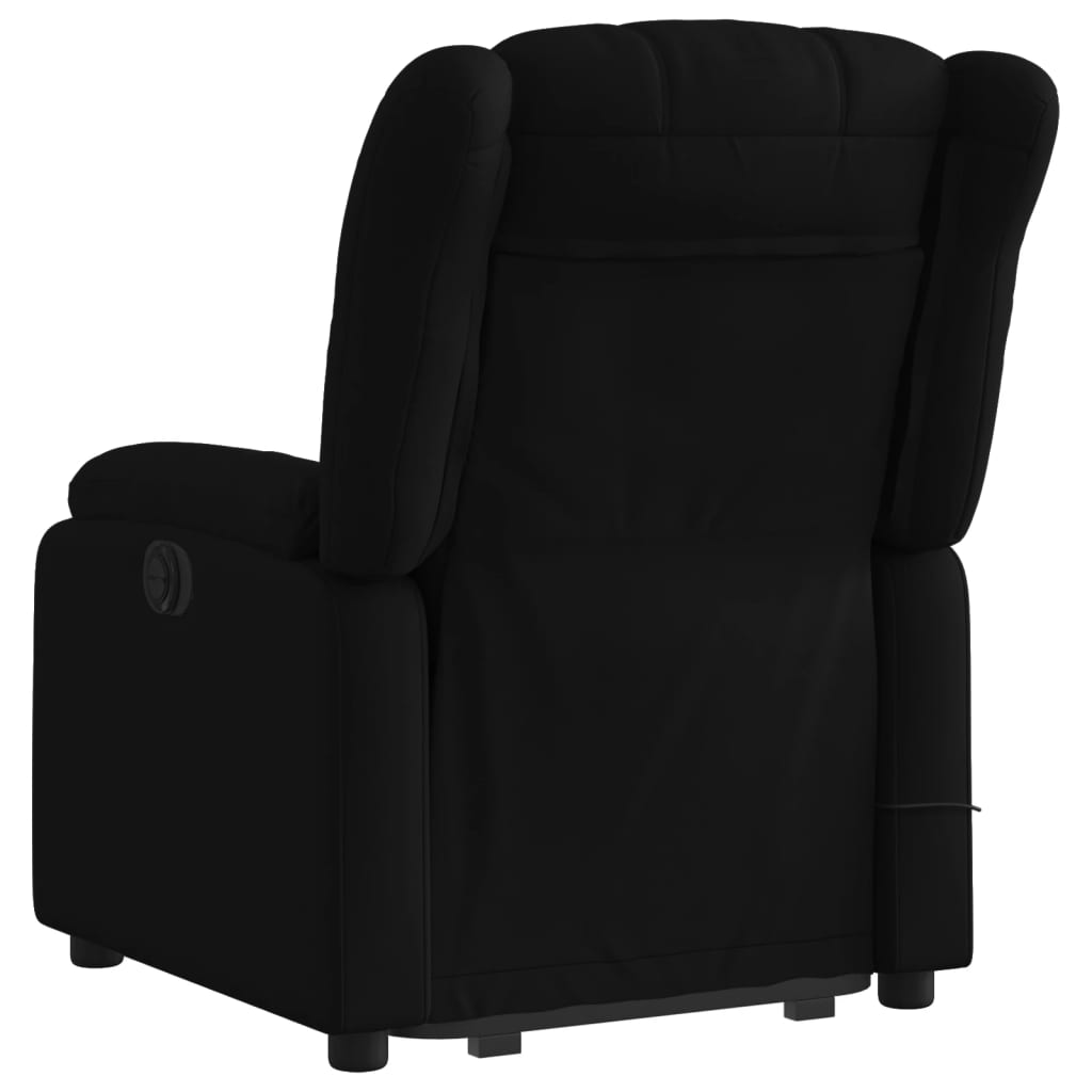 Standing Reclining Massage Chair, Black, Fabric