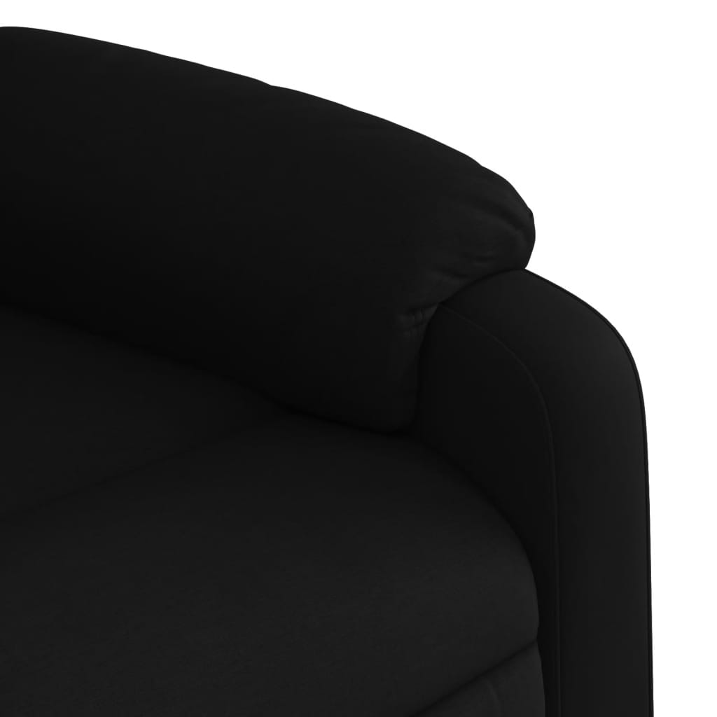 Standing Reclining Massage Chair, Black, Fabric