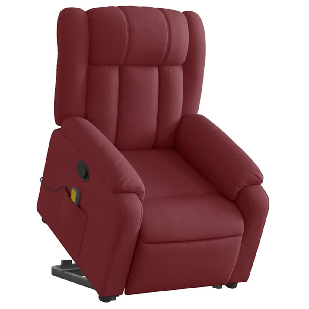 Standing reclining massage chair, wine, fabric