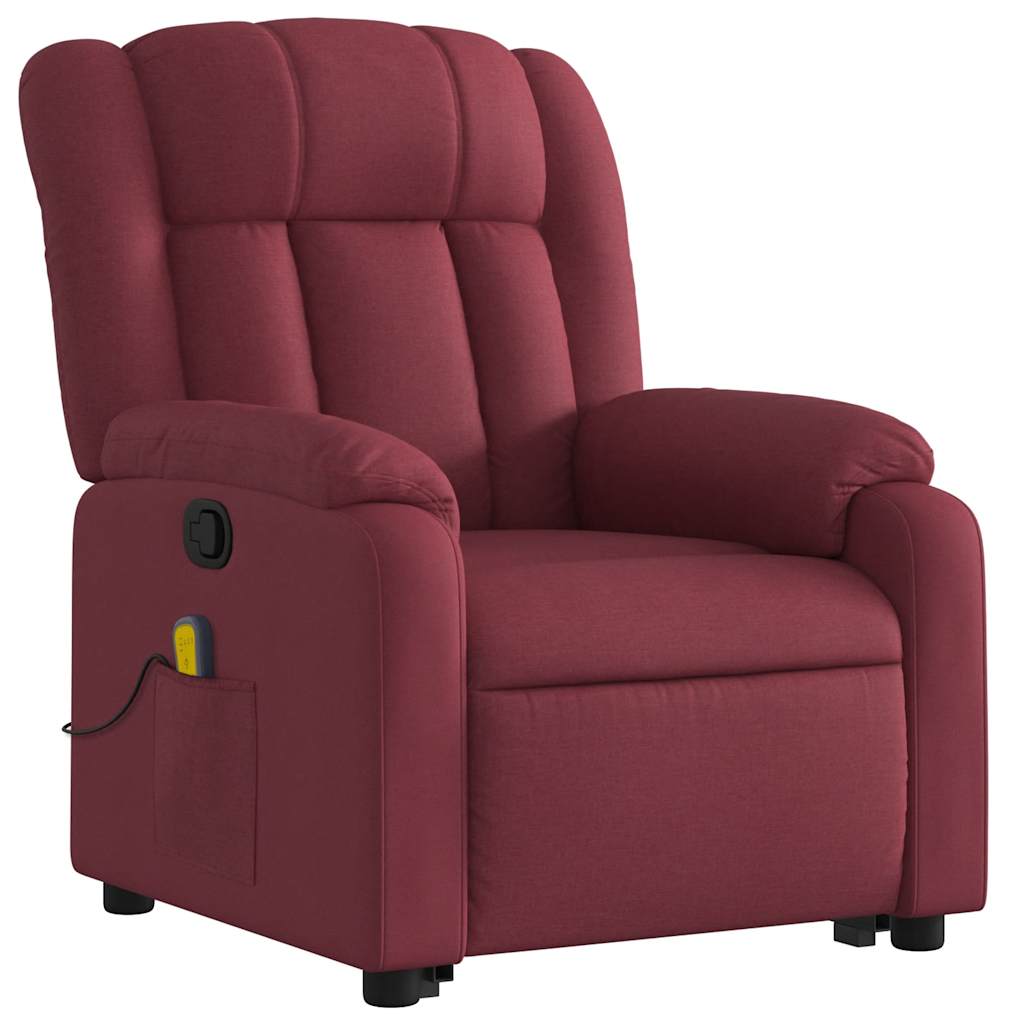 Standing reclining massage chair, wine, fabric