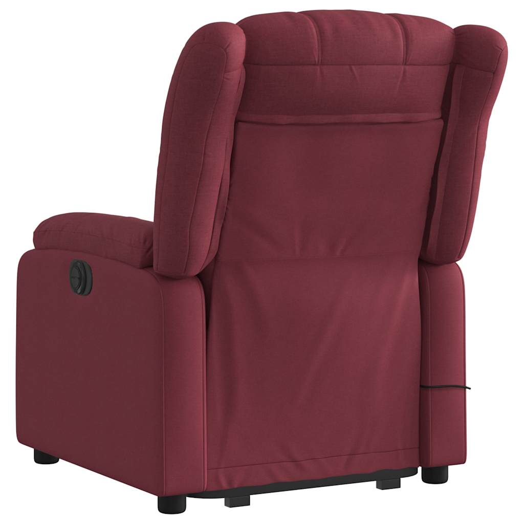 Standing reclining massage chair, wine, fabric