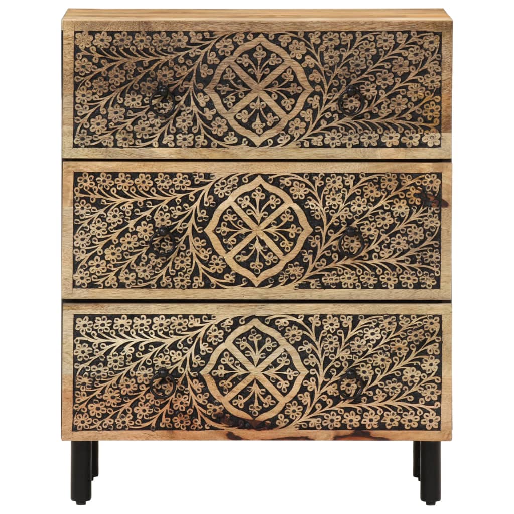 Sideboards, 2 pcs., 60x33x75cm, solid mango wood