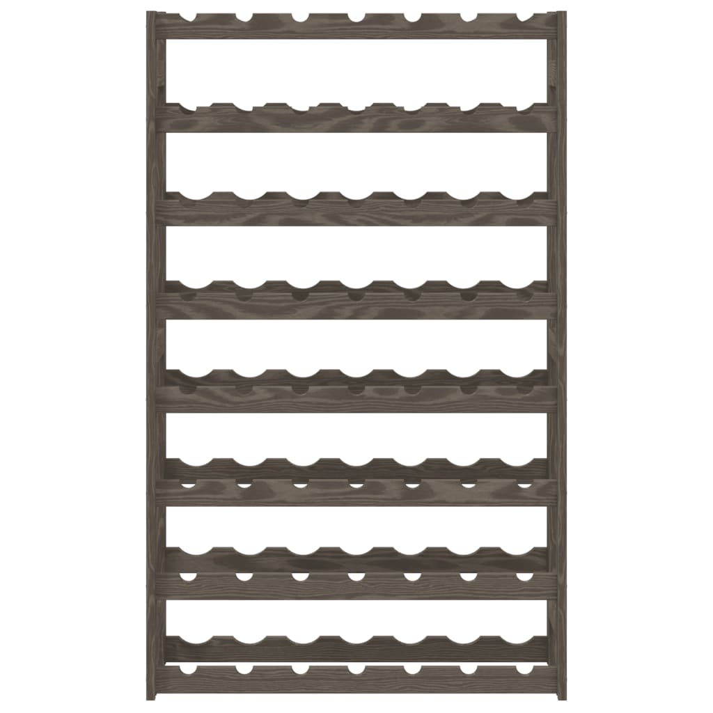 Vyno laikiklis 56 buteliams, pilkas, pušies medienos masyvas