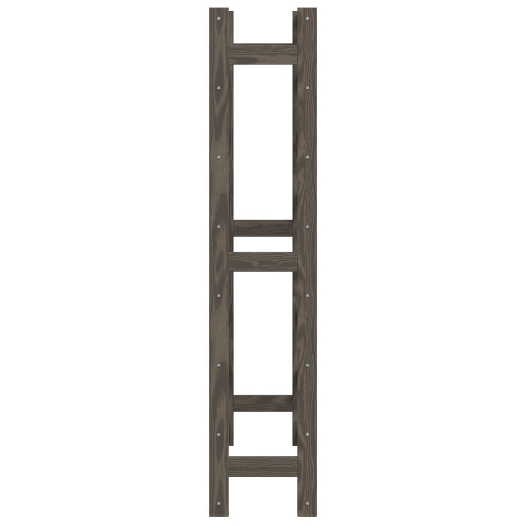 Vyno laikiklis 56 buteliams, pilkas, pušies medienos masyvas