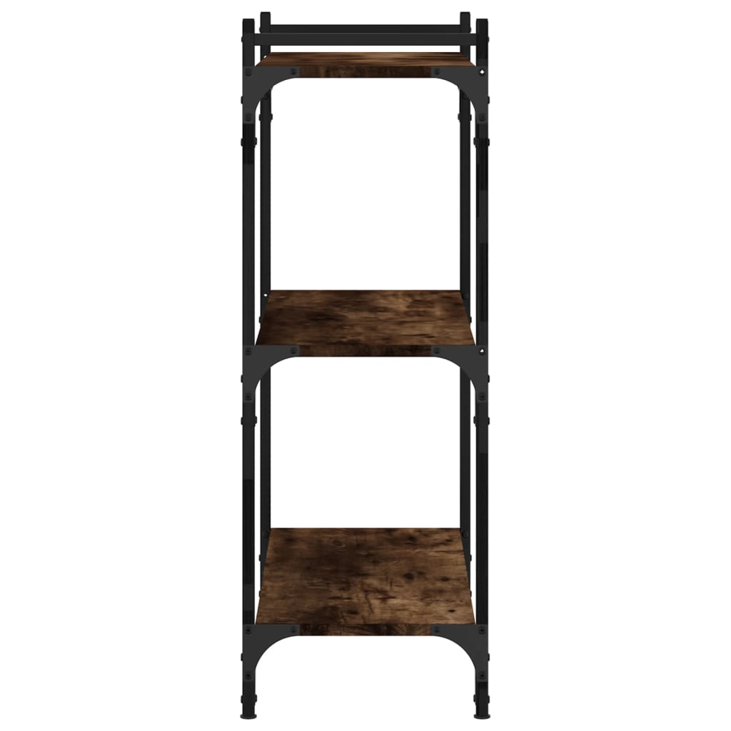 Bookcase, 3-tier, smoky oak, 80x30x86cm, wood