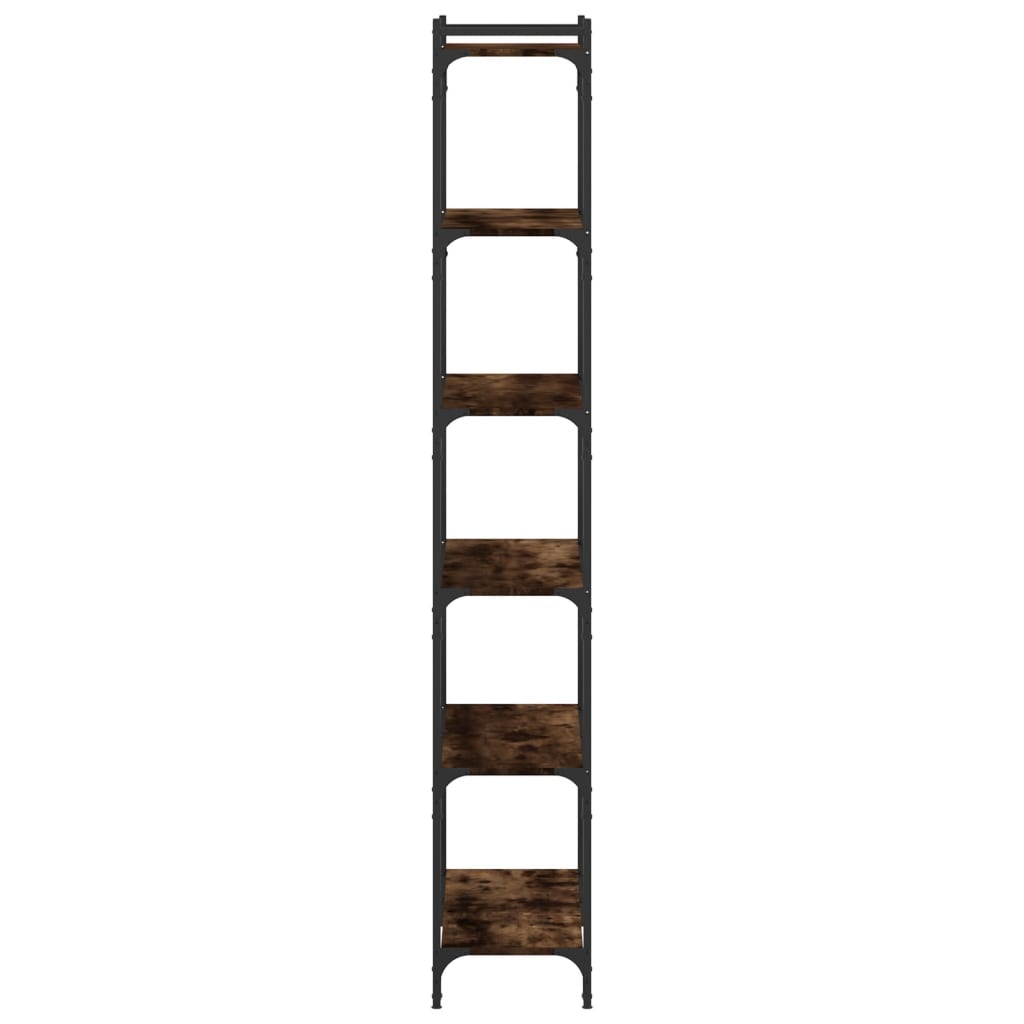 Bookcase, 6-tier, smoked oak, 80x30x188cm, wood