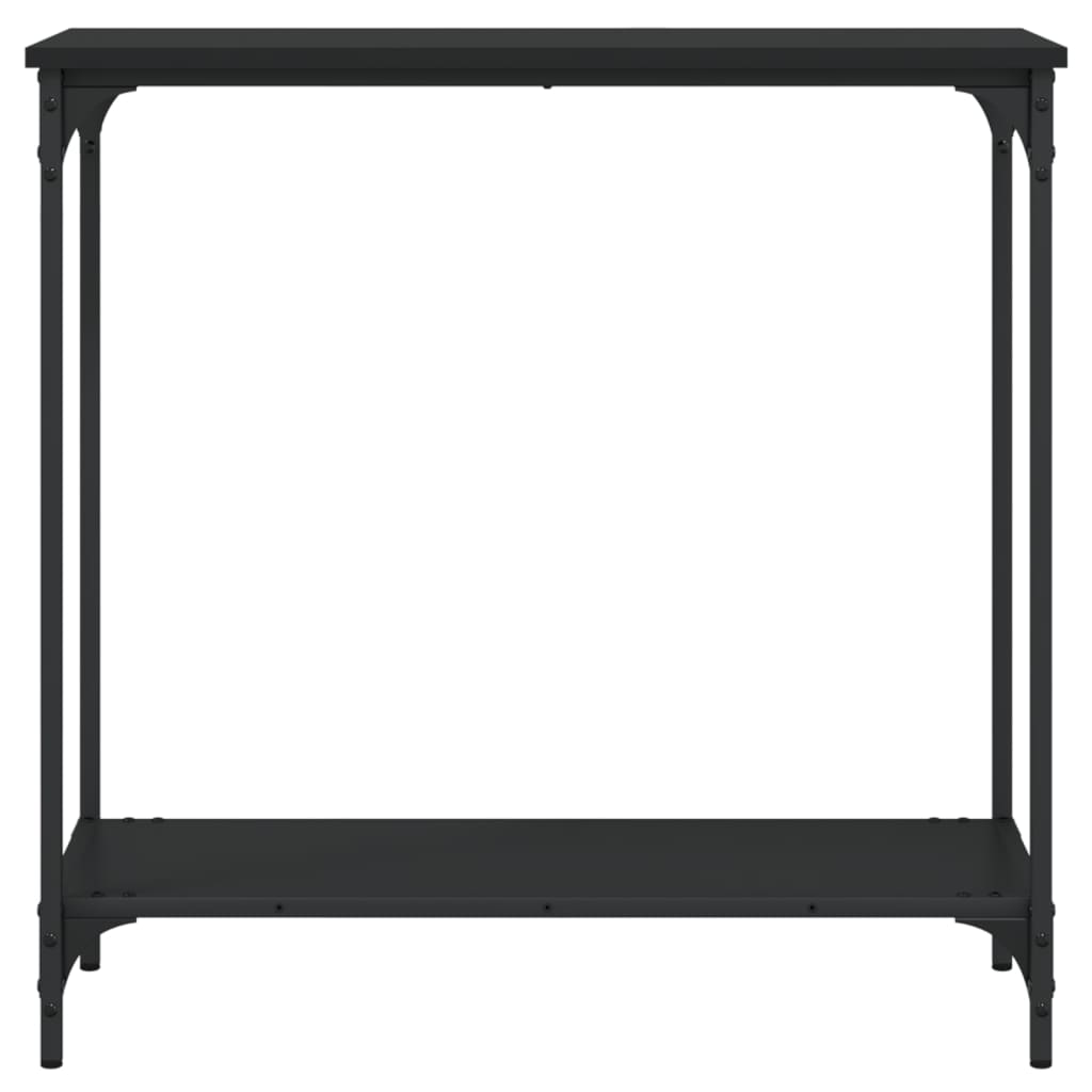Konsoles galda, melna, 75x30,5x75cm, apstrādāta koka