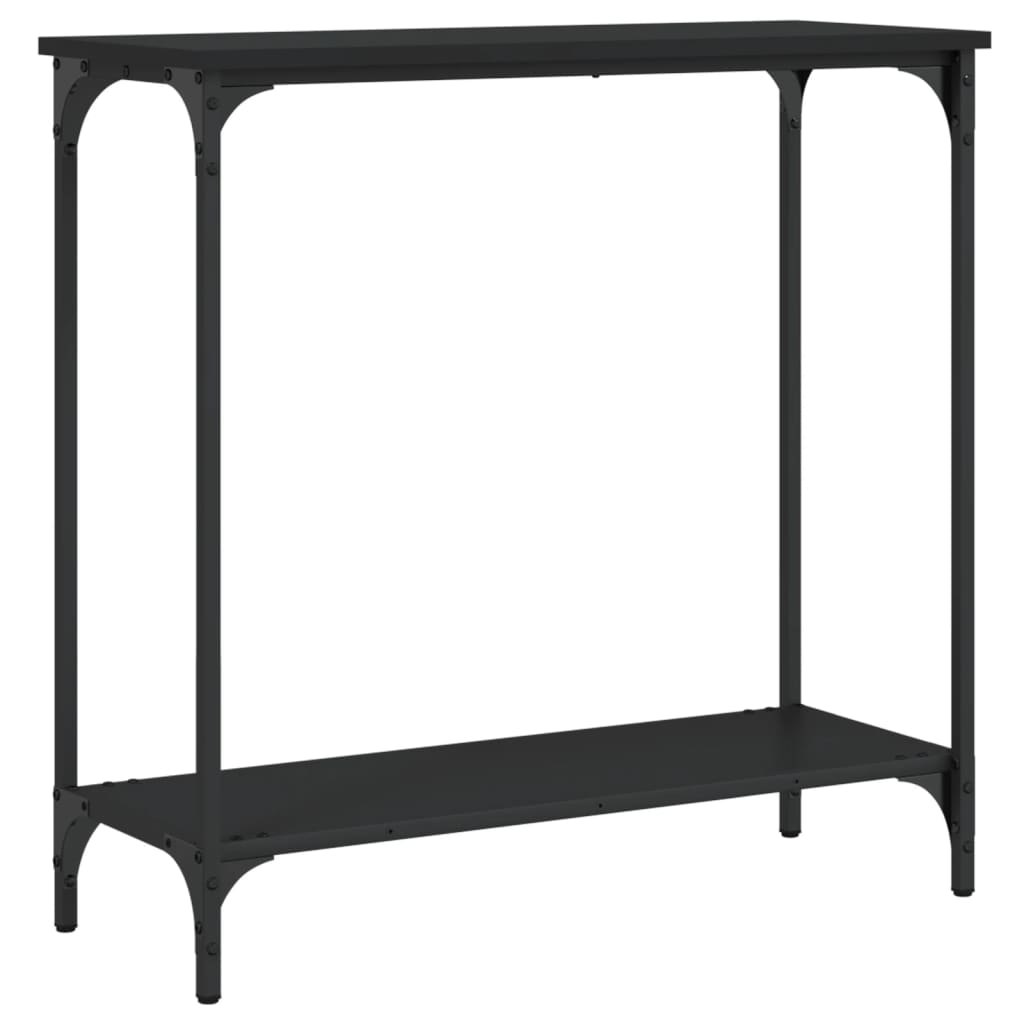 Konsoles galda, melna, 75x30,5x75cm, apstrādāta koka