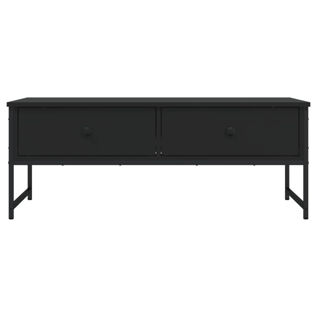 Coffee table, black, 101x49x39.5cm, engineered wood