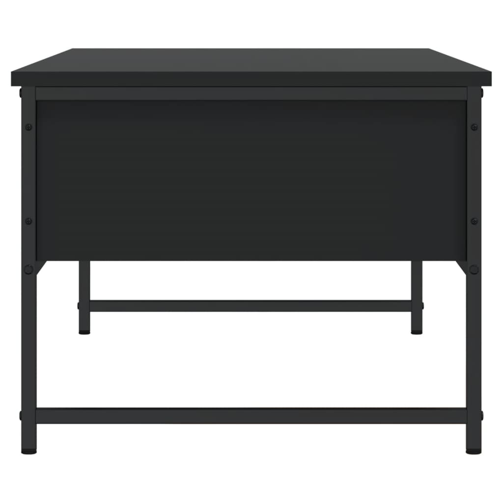 Coffee table, black, 101x49x39.5cm, engineered wood