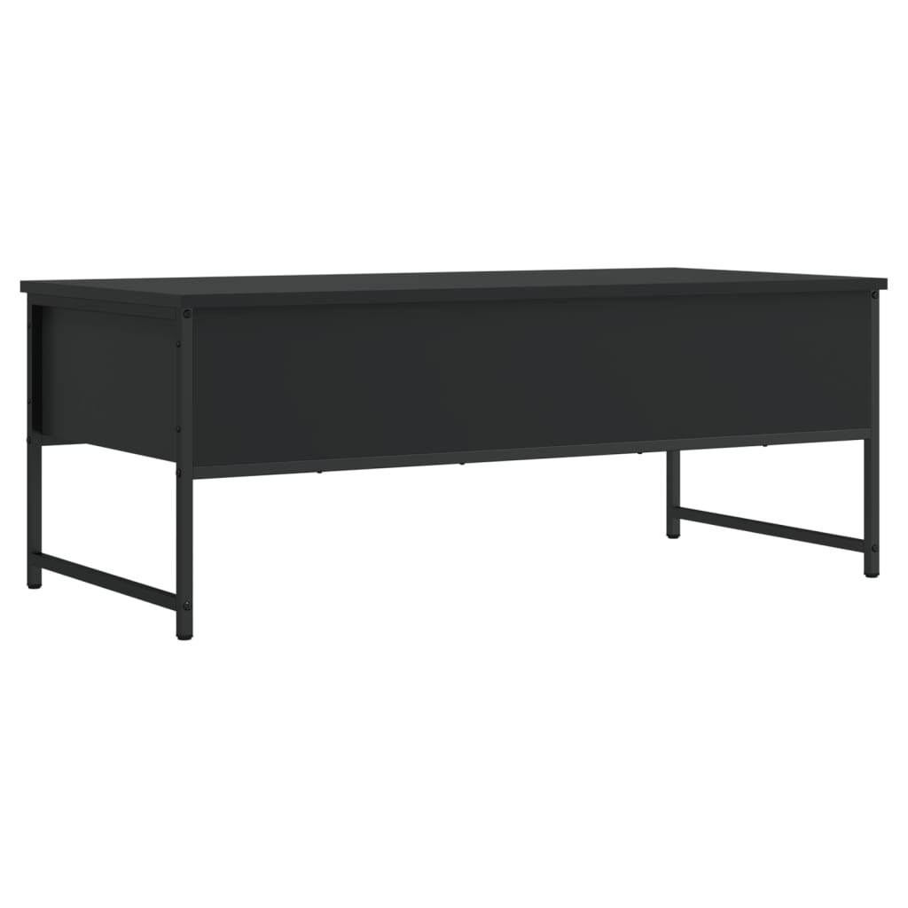 Coffee table, black, 101x49x39.5cm, engineered wood