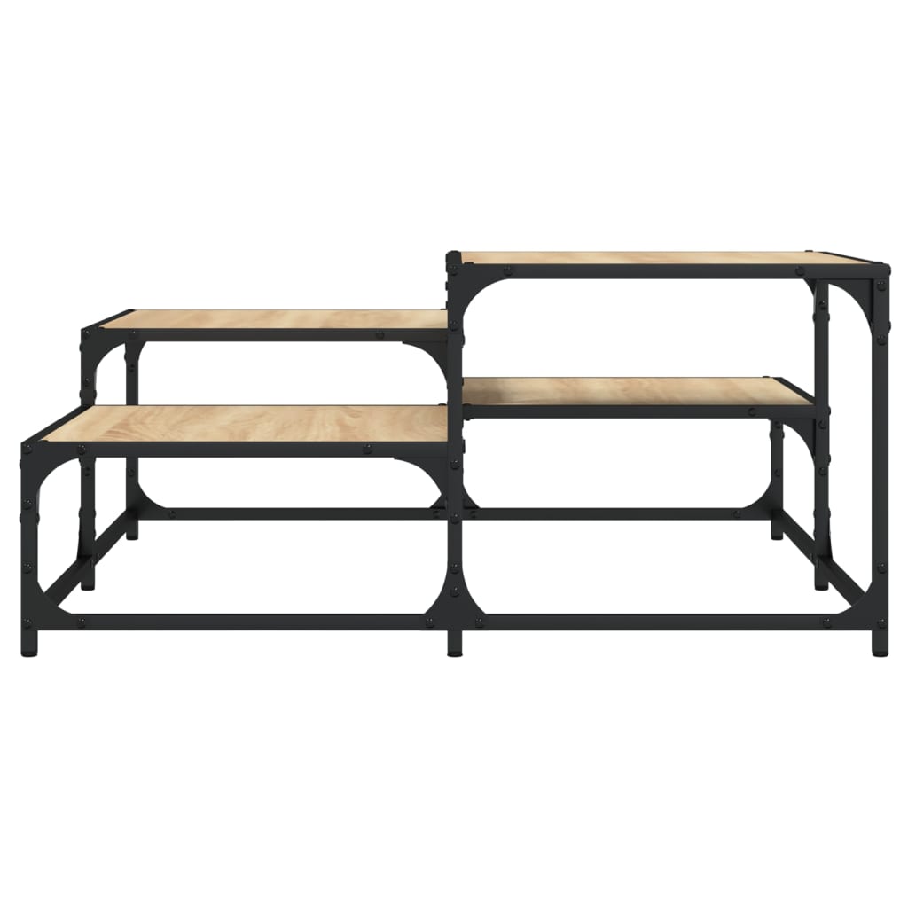 Coffee table, oak, 87.5x87.5x40cm, treated wood