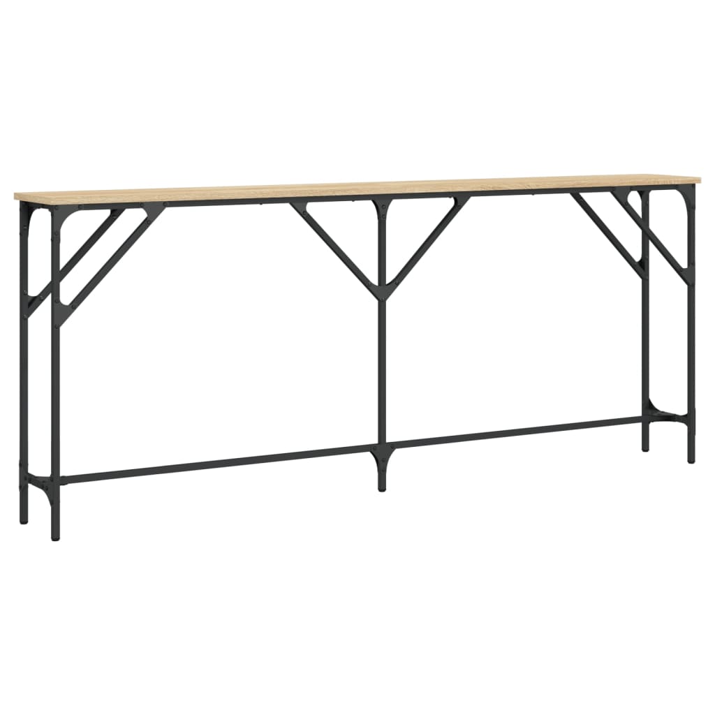 Konsoles galds, ozols, 180x23x75cm, apstrādāta koksne