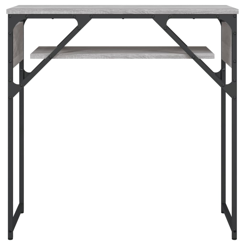 Console table KIM II, grey, with shelf