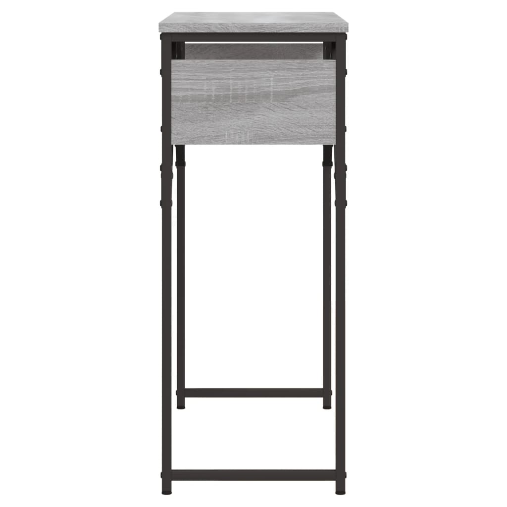 Console table KIM II, grey, with shelf