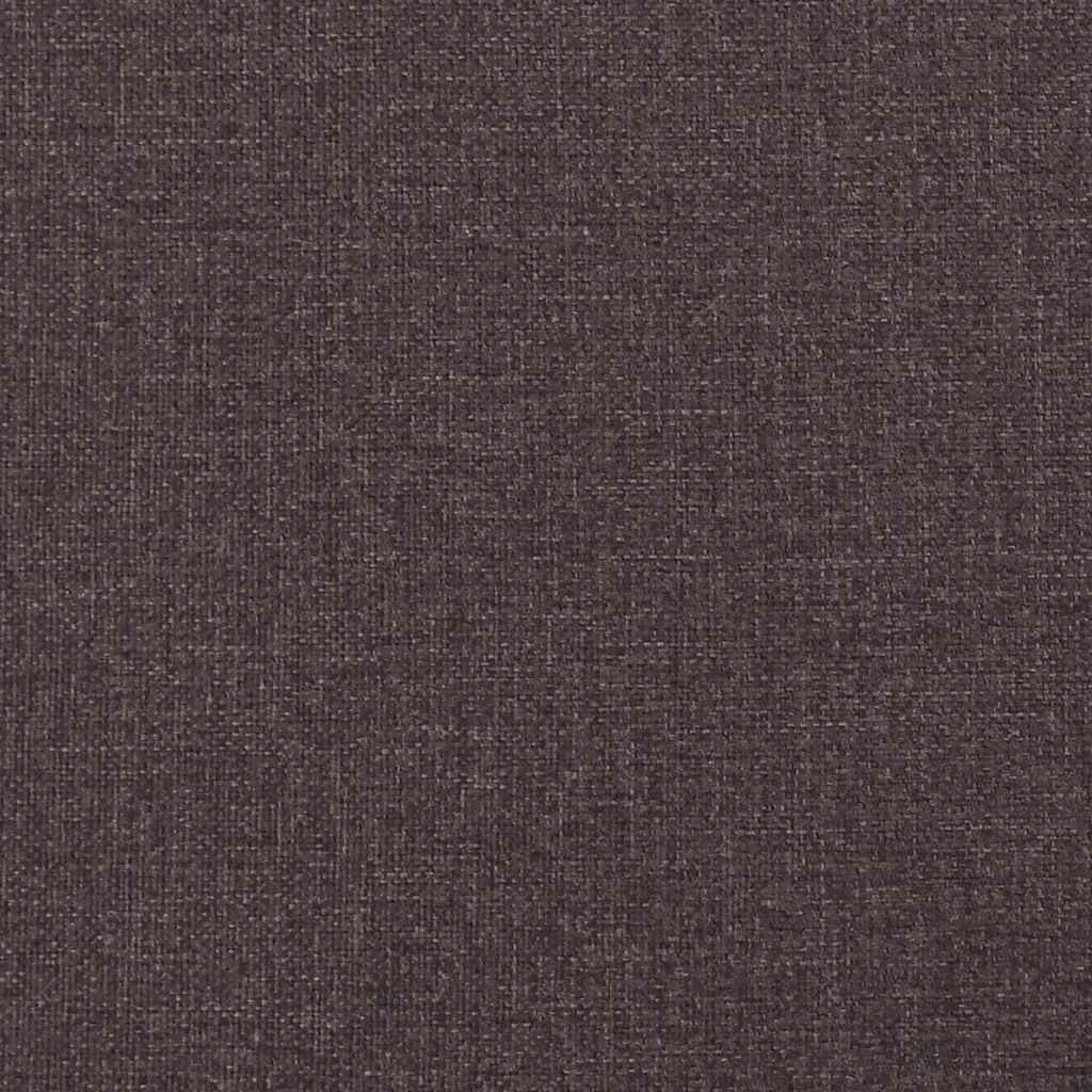 Suoliukas su atlošu, tamsiai rudas, 120x62x75,5cm, audinys