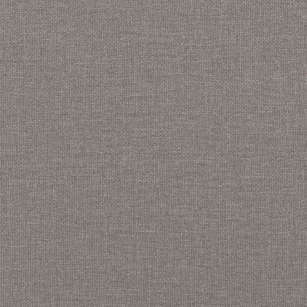 Bench with backrest, taupe, 120x62x75.5cm, fabric