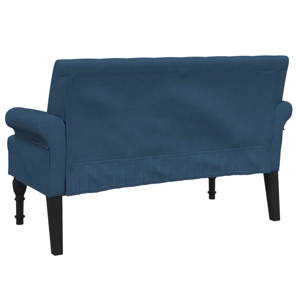 Sols ar atzveltni, zils, 120x62x75,5cm, audums