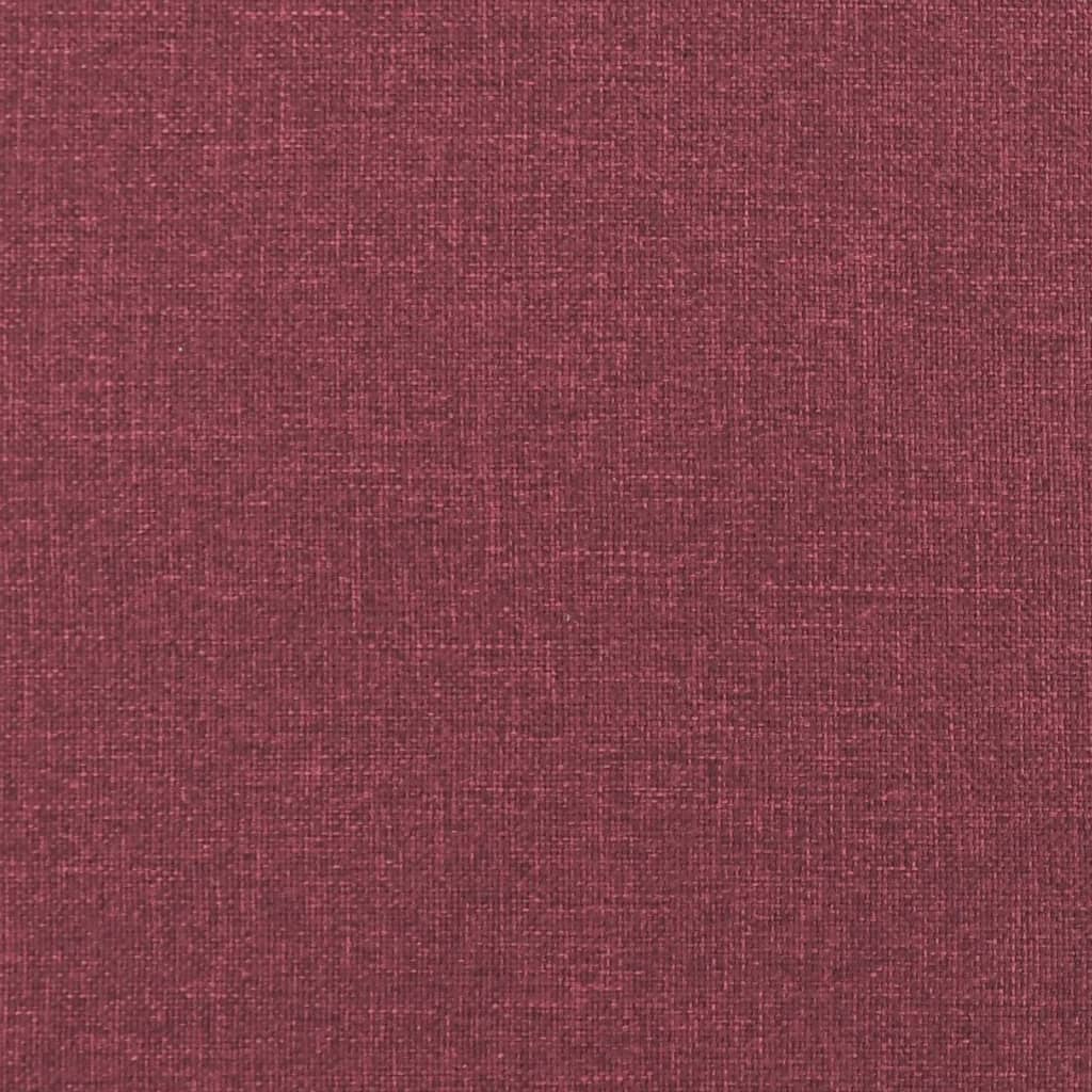 Suoliukas su atlošu, raudonojo vyno, 120x62x75,5cm, audinys