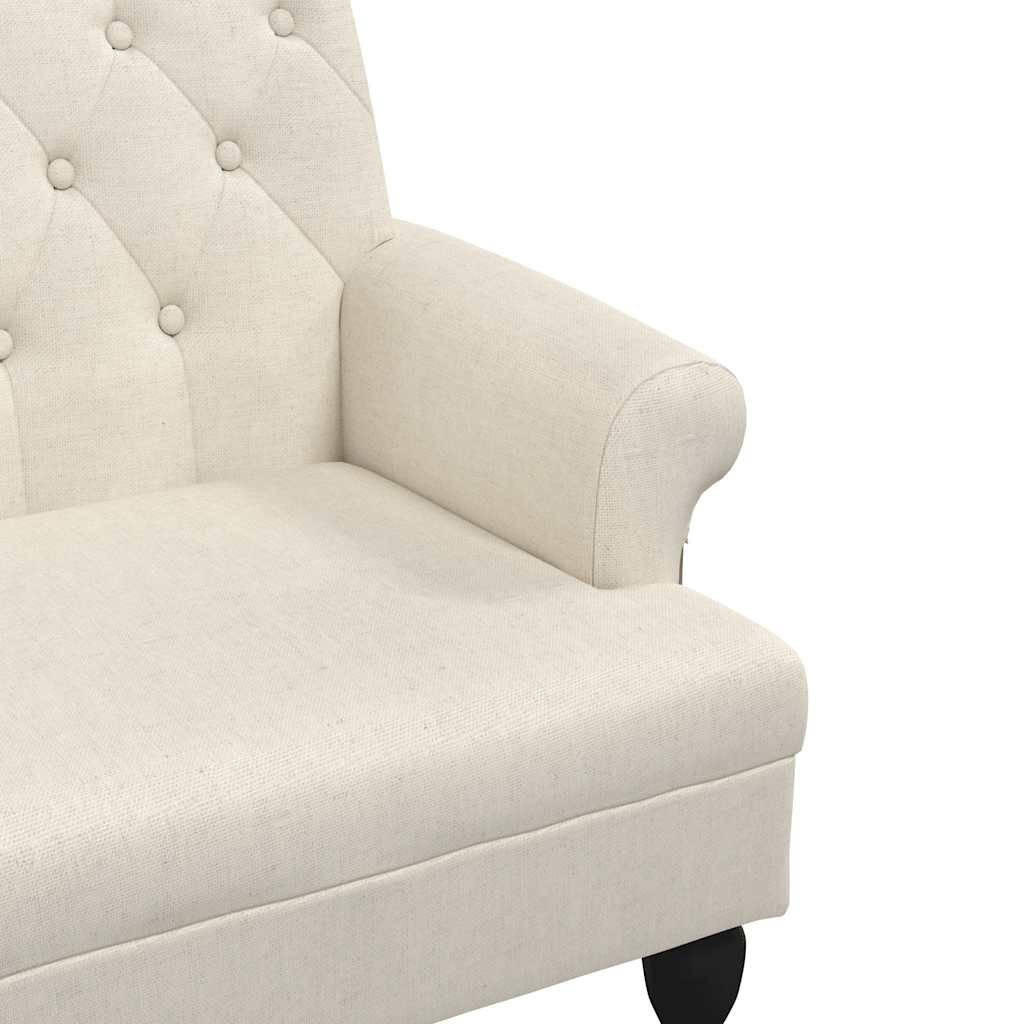 Bench with backrest, 120x62x75.5cm, linen