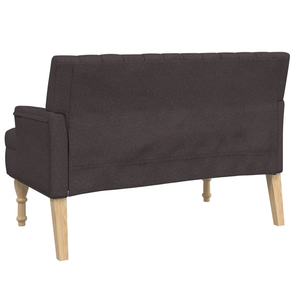Soliņš ar spilveniem, brūns, 113x64,5x75,5cm, audums