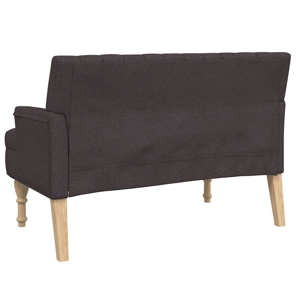 Soliņš ar spilveniem, brūns, 113x64,5x75,5cm, audums