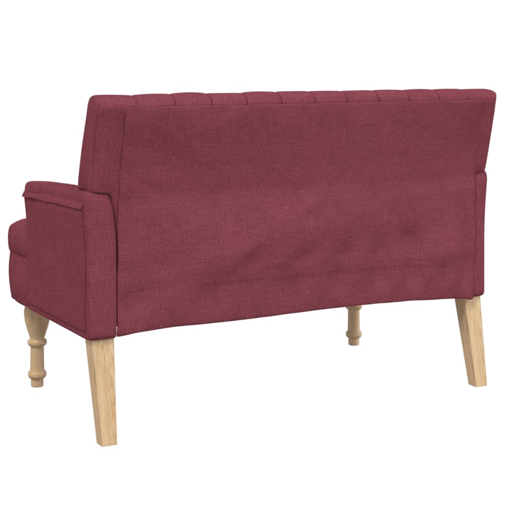 Sols ar spilveniem, vīna, 113x64,5x75,5cm, audums