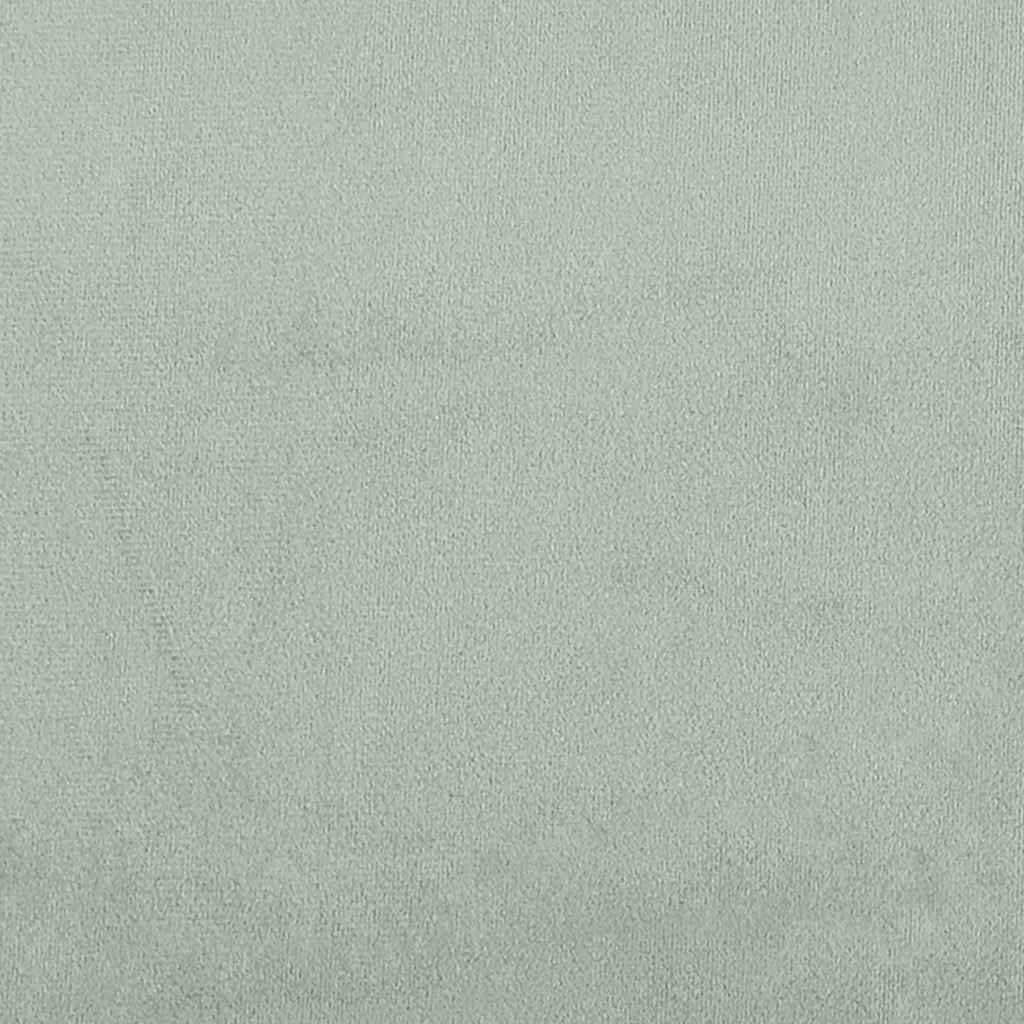 Suoliukas su atlošu, šviesiai pilkas, 119,5x64,5x75cm, aksomas