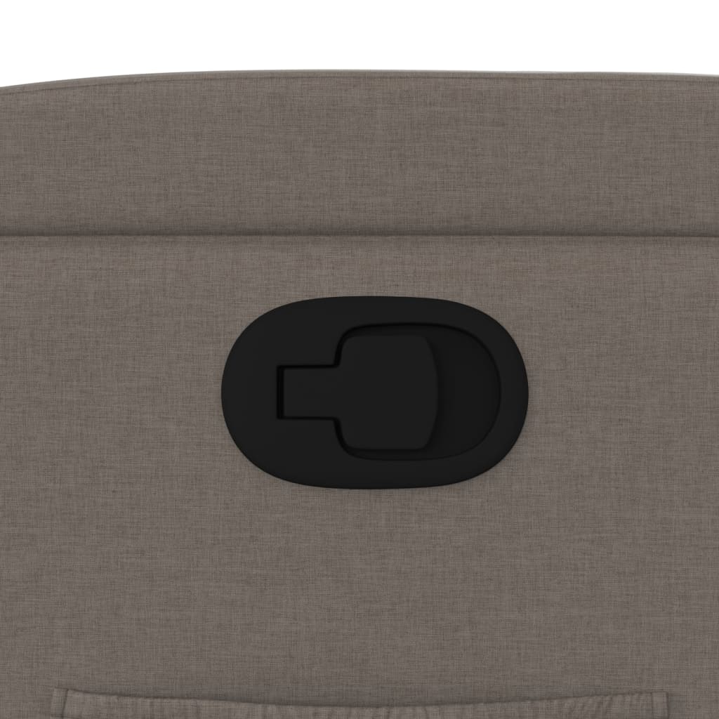 Recliner, taupe, fabric