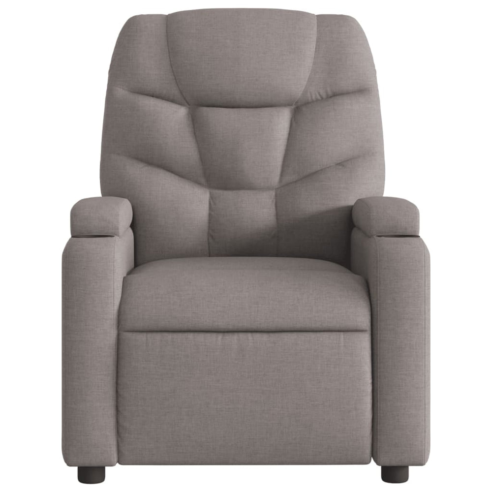 Recliner, taupe, fabric
