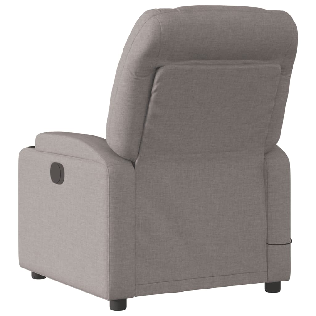 Atgāžams masāžas krēsls, taupe krāsā, audums