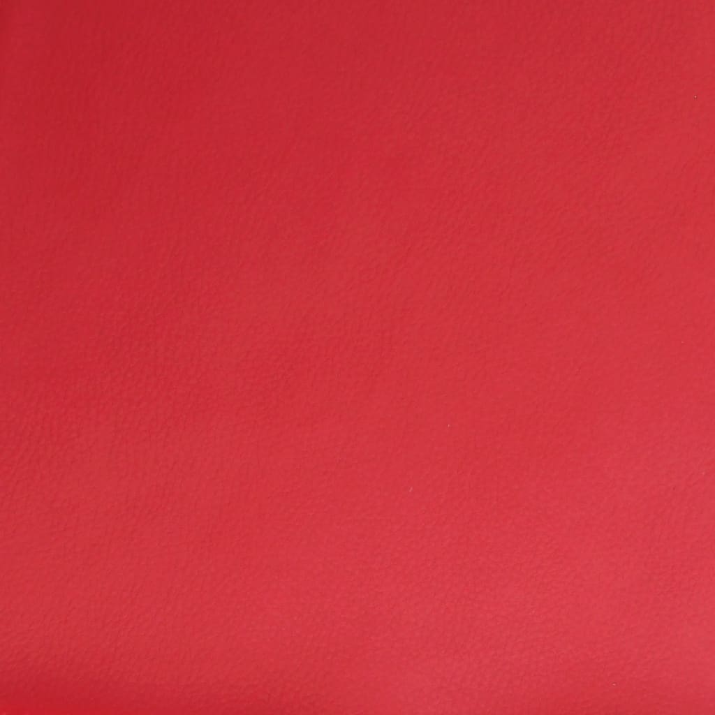 Recliner, red, faux leather