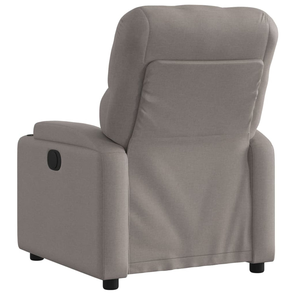Recliner, taupe, fabric