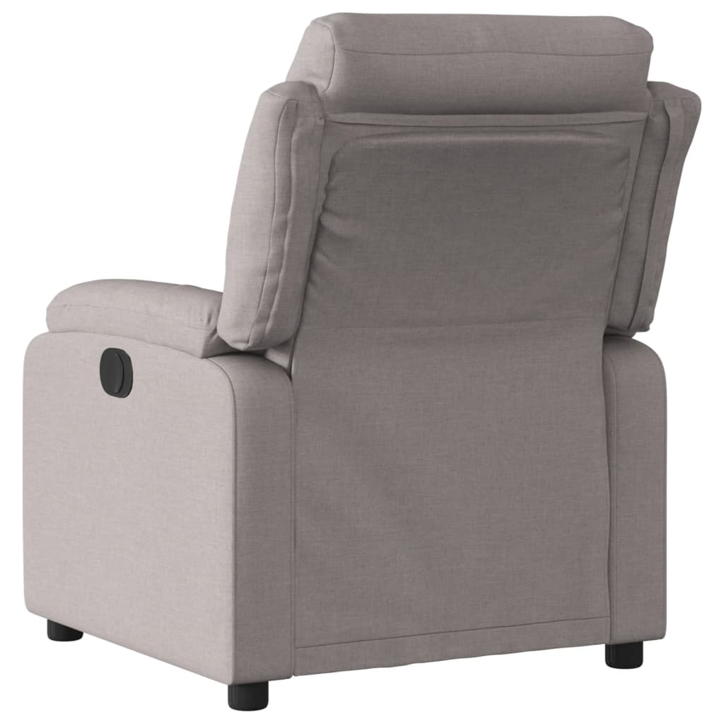 Recliner, taupe, fabric
