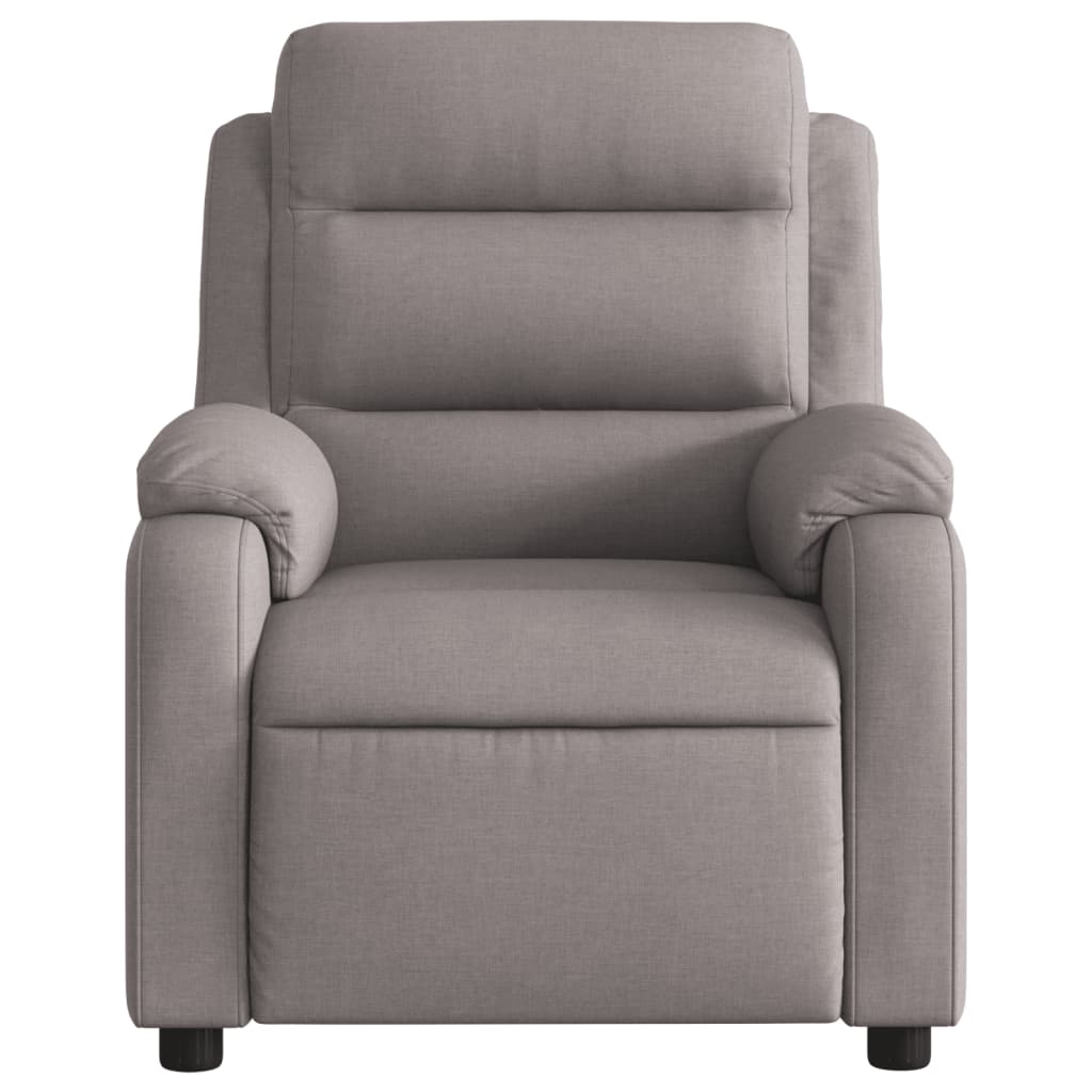 Recliner, taupe, fabric