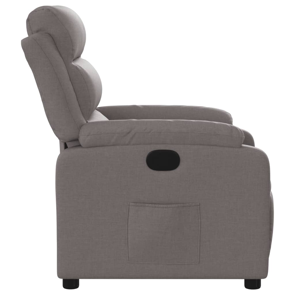 Recliner, taupe, fabric