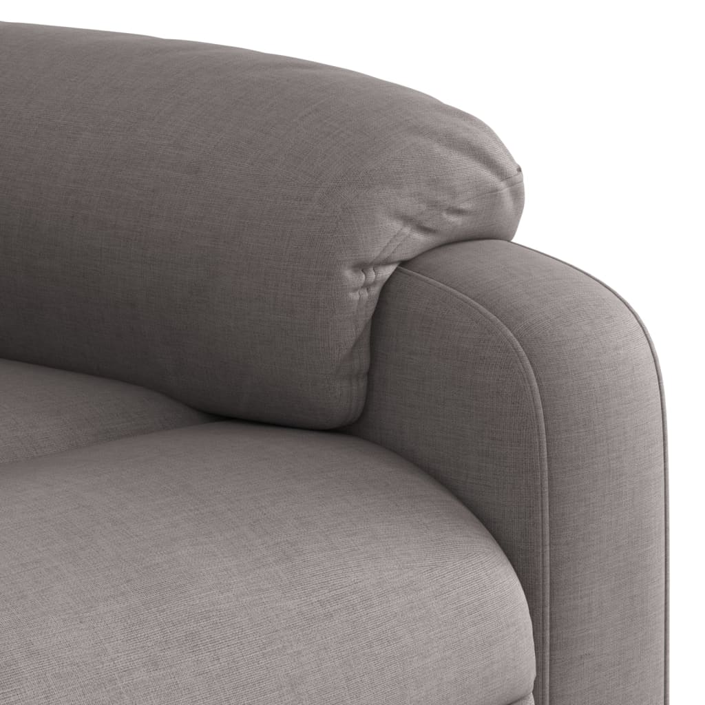 Recliner, taupe, fabric