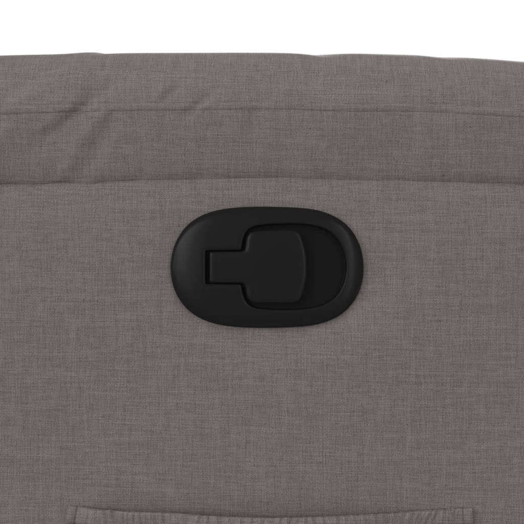 Recliner, taupe, fabric